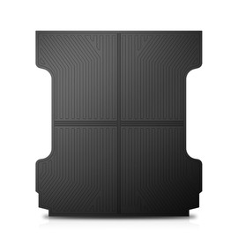 PIT66 Trunk Bed Mat Cargo Liner Compatible with Chevy Silverado GMC Sierra 1500 2500HD 3500HD 2007-2018 with 5.8 FT Bed TPE Black