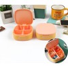 sDD square storage portable travel 4 compartment pill storage case 1P 2ea