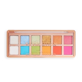 Revolution, The Vibrant Icon Brights Palette, 12 Tonalità di Make-Up Pigmentate in Crema, Matte e Shimmer, Formula Compatta e Sfumabile, Vegan & Cruelty-Free