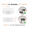 EMFA Round plug cover cap plastic lamellar plug