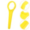 Yellow Plastic Bucket Lid Wrench, 20-30L Drum Cap Opener Tool,