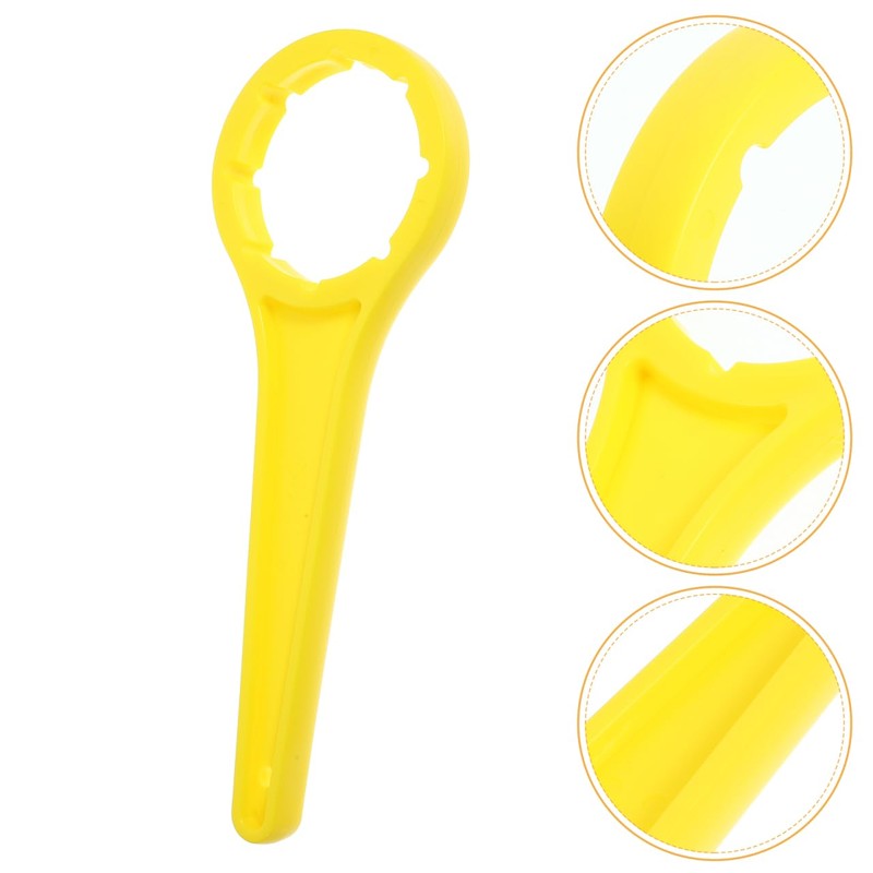 Yellow Plastic Bucket Lid Wrench, 20-30L Drum Cap Opener Tool,
