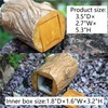 Niwhydi Outdoor Key Hider - Green Resin Frog Stump Key