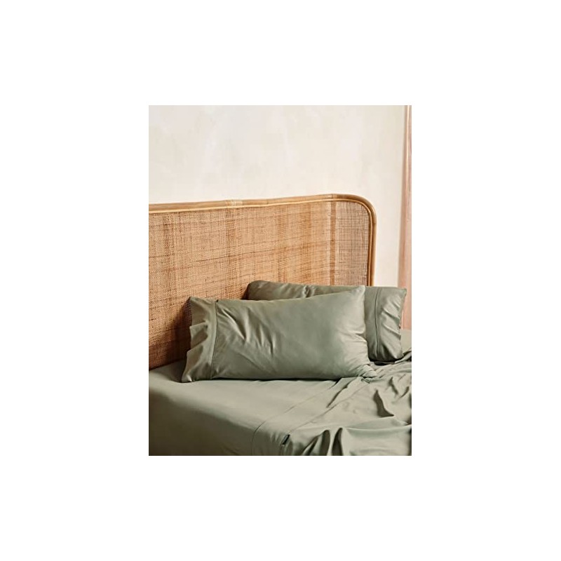 Linen House Nara 400TC Bamboo/Cotton Moss Standard Pillowcase