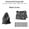 Truck Bed Cargo Net 57"x75", Heavy Duty Mesh with Adjustable