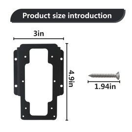 INGQI Doorbell Siding Mount/Vinyl Siding Angle Adjustment Mount for Ring Video Doorbell, for Ring 2, for Ring 3, for Ring 3 Plus Video Doorbell for Standard Style Siding