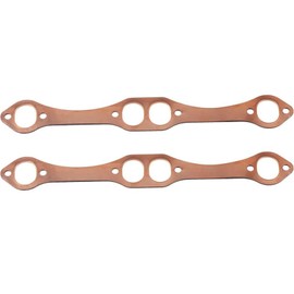 CAE – Copper Header Gaskets Small Block Chevy 265 283 302 305 327 350 383 400 SBC Exhaust Manifold Gasket Set Reusable No Leak Oval Port Gaskets Fits Gen 1 Engines 1955–2002
