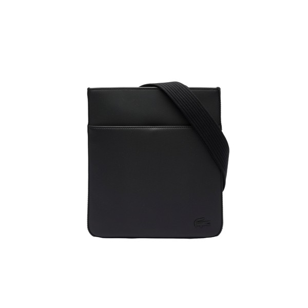 Lacoste Men's Flat Crossover Bag, Black, One Size