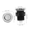 ULTECHNOVO Pneumatic Air Pressure for Garbage Disposal Bathtubs Splashproof Push