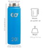 CyclingDeal 2 x Stainless Steel Vacuum Insulated Double Wall Water