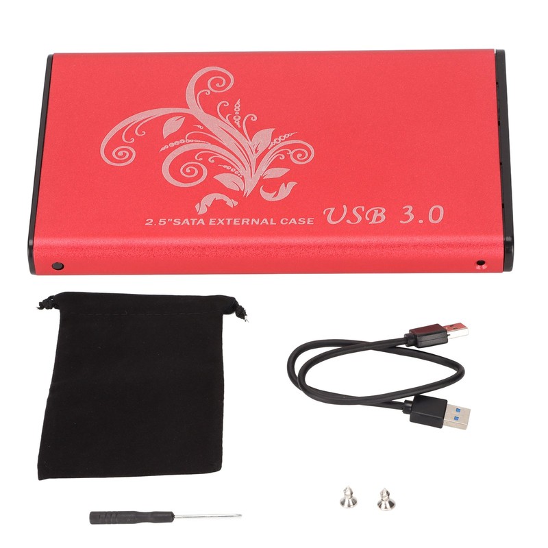 Hard Drive Enclosure 4TB 2.5in 5Gbps Transmission USB3.0 Aluminium Alloy