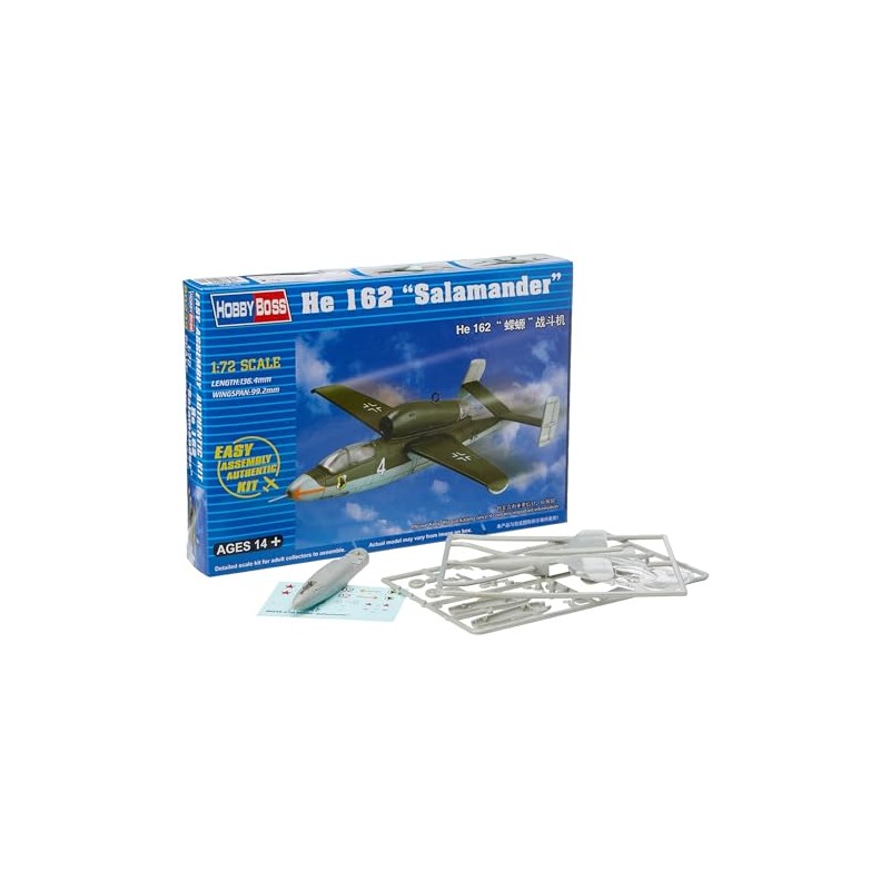 Hobby Boss 80239 Modellbausatz He162 'Salamander', Mittel