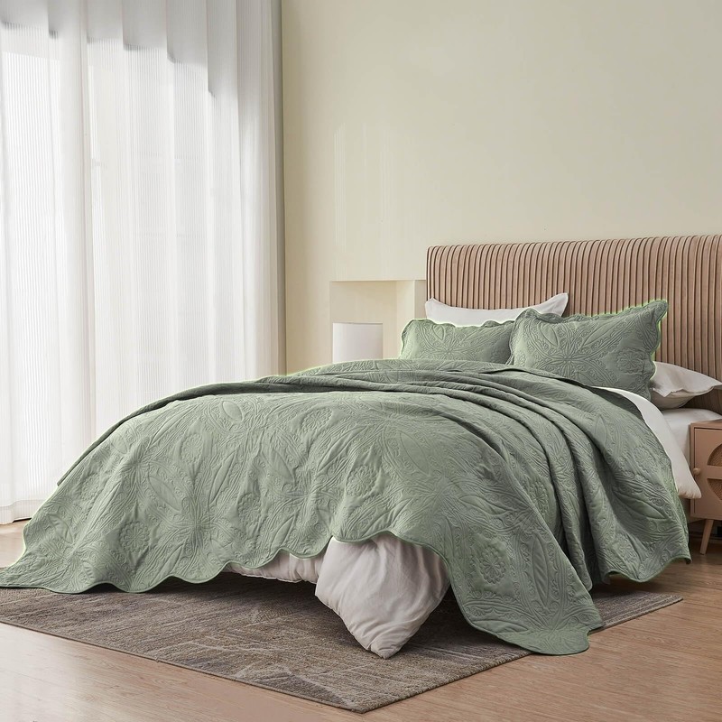 Kingnex Oversized King Bedspreads 128x120 for Extra Wide Tall King