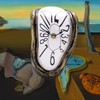Lafocuse Melting Clock for Shelf, Salvador Dali Clock Silent Non-Ticking
