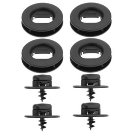 ECSiNG 4 Sets of Car Floor Mat Brackets Hole Rotation Buttons Foot Mat Fixing Clips 3D0864851B 3D086485171N Compatible with Volkswagen Compatible with Skoda