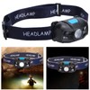 Outdoor USB Rechargeable LED Fishing Headlamp Finger Sensing Waterproof Headlight