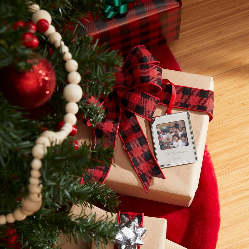 THINGS REMEMEBRED Silver Picture Frame Ornament (Free Customization)