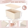 6 Pcs Storage Bins with Lids Small Plastic Storage Containers