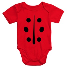MoonWorks® Baby Bodysuit Costume Baby Ladybird Fancy Dress Carnival, Ladybird dots dark red