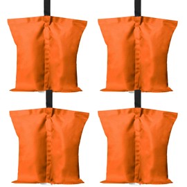 ABCCANOPY Canopy Weights 112 LBS Tent Sand Bags,4pcs-Pack (Orange)