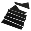 6PCS Car Window Trim Bright Black Lightweight Smooth Surface Window
