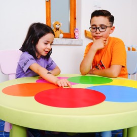 CLEVER SIGNS Big Size Vinyl Dots for Classroom and Kindergarten, 30 cm-12'', Perfect for Floor Marking and School Teaching, Removable Floor Stickers for Classroom, Line Up Spots for Classroom Floor