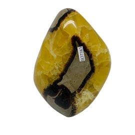 1.36 lbs, 3.8"x2.8"x2.6" Natural Untreated Septarian Freeform Polished Stand alone Gemstone, Metaphysical, Reiki Energy @Madagascar,B37383