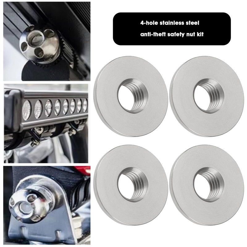 Be In Your Mind 1 Set Security Nuts Anti-Theft M8