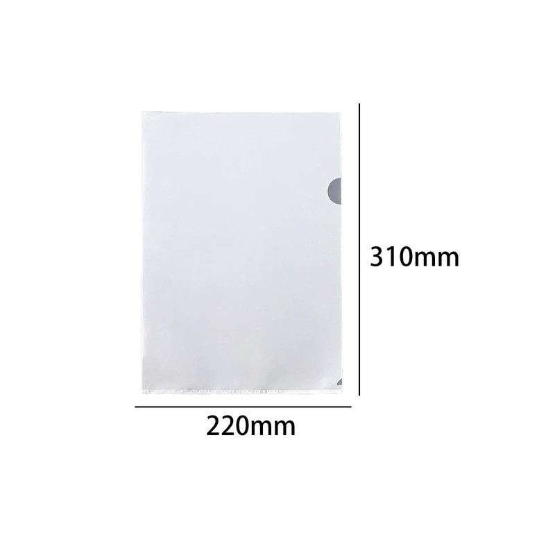 Leliafleury A4 Cut Flush Folders 10PCS Transparent File Cover Plastic