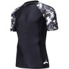 LAFROI Men's Short Sleeve UPF 50+ Baselayer Skins Compression Rash