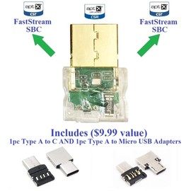 KOKKIA USB_Splitter_Pro (Clear): Compatible with Digital Bluetooth USB Splitter Transmitter for Windows / Apple Mac Laptop/ PC/Desktop, Android Smartphone/Tablet, etc. Digital Bluetooth Splitter
