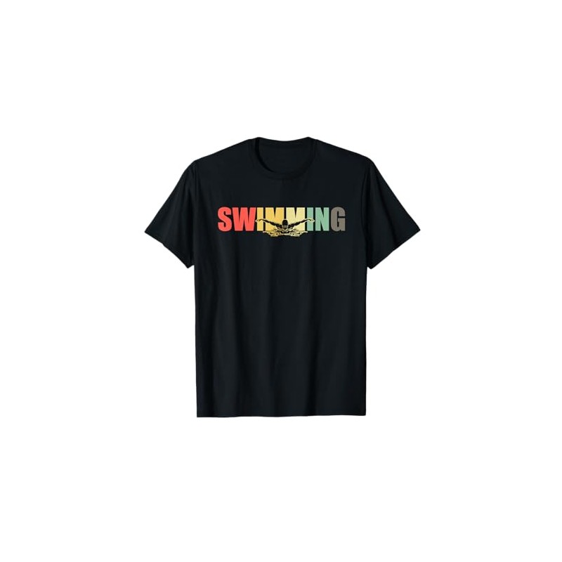 Retro Swimming swimmer - Vintage Swimmer Swimming T-Shirt