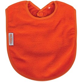 Silly Billyz Fleece Plain Bib, Orange, Large