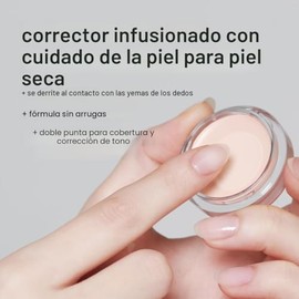 glow not dry corrector #light #rosysalmon | cubre círculos debajo de los ojos y imperfecciones | cobertura completa | uso de doble color | textura que