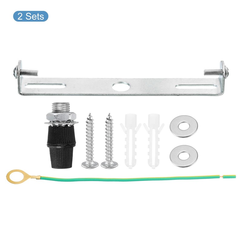 sourcing map Set of 2 Ceiling Light Plate Kit 120