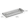 InterDesign iDesign Gia Polished Stainless Steel 2-Piece Soap and Sponge Tray - 1.25" x