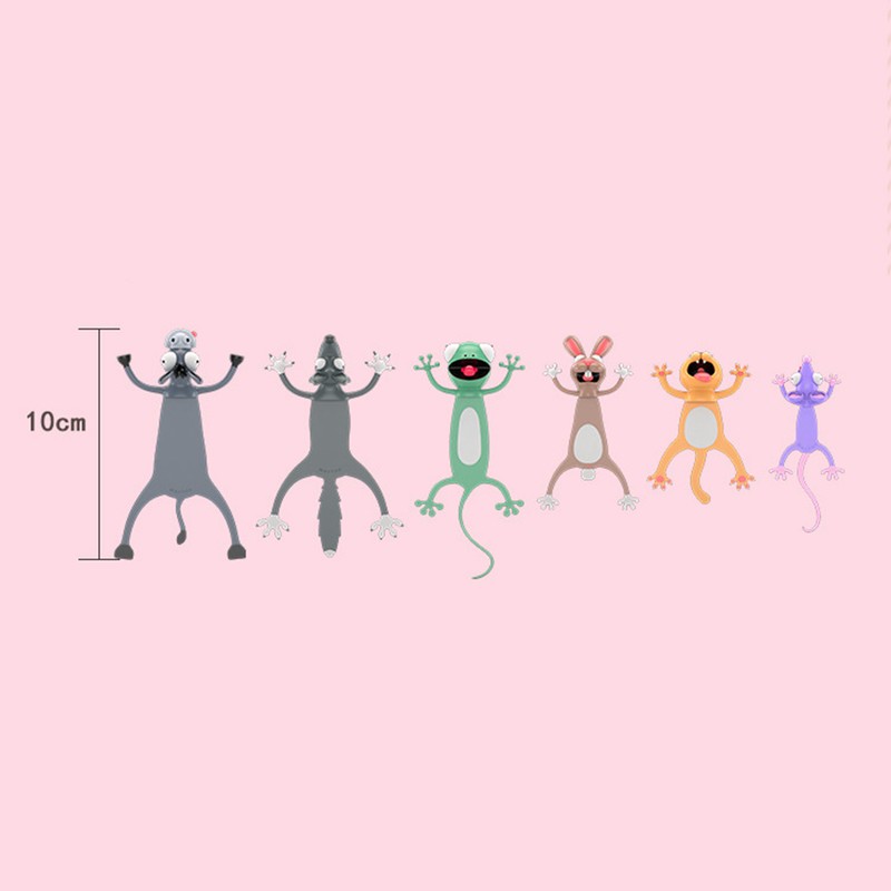 Funny 3D Cartoon Animal Bookmark Cartoon Bookmark with Flat Body