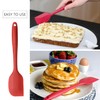 ICSTM Silicone Spatula,Spatulas Silicone Heat Resistant 450°F, Small & Large