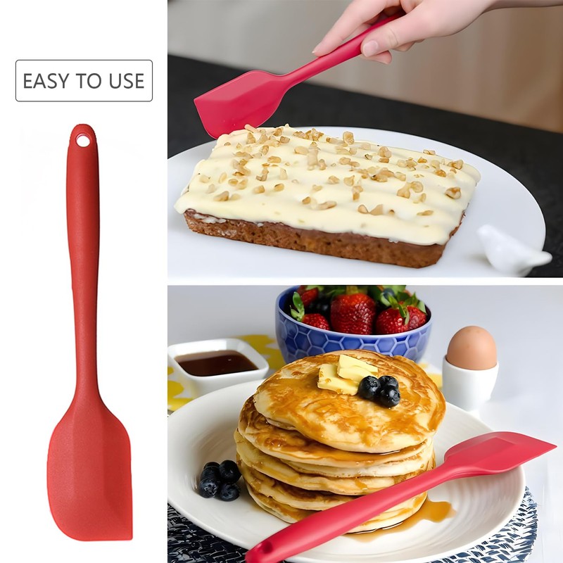 ICSTM Silicone Spatula,Spatulas Silicone Heat Resistant 450°F, Small & Large