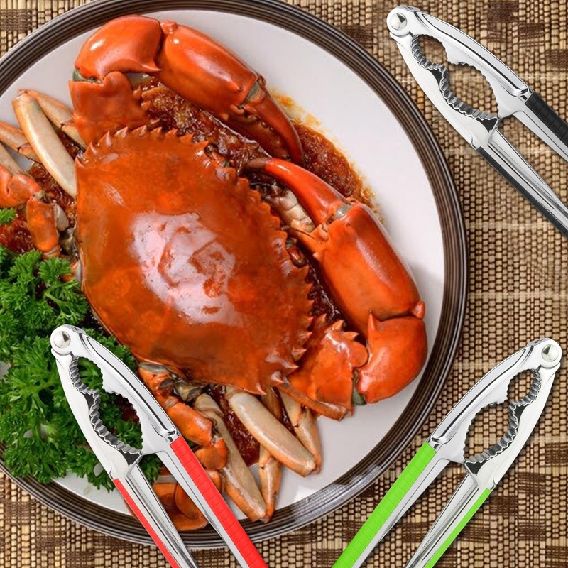 Bougraite Crab Crackers and Tools, 3 Pcs Crab Crackers with