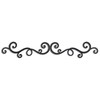 OYEFLY Metal Scroll Wall Art Decor,Rustic Iron Wall Medallion (style