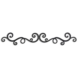 OYEFLY Metal Scroll Wall Art Decor,Rustic Iron Wall Medallion (style 2)