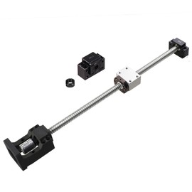 CNCYEAH Ball Screw SFU1605 600mm Diameter 16mm,5mm Pitch Ball Screw Kit with HM12-57 Nema 23 Metal Stepper Motor Steel Mounting Bracket Nut Housing End Supports BK/BF12 Coupler for CNC Machine Parts