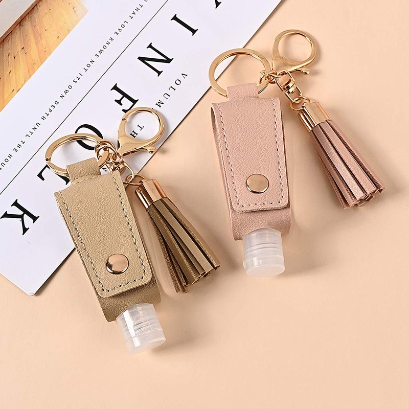 Vogast Empty Travel Bottle Keychain Hand Bottle Holder 30ml Squeeze
