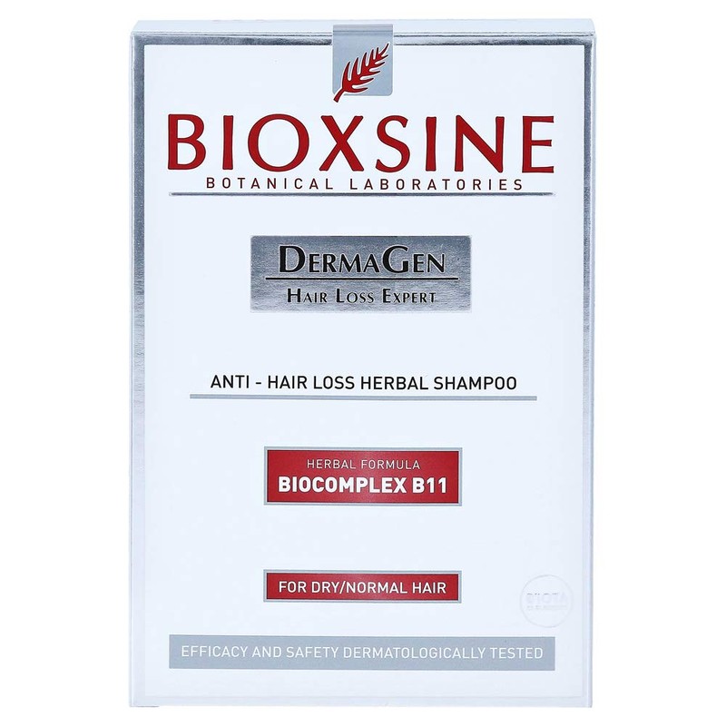 Bioxsine plant shampoo against hair loss in normal hair