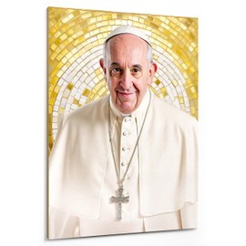 emmena Bild Heilige Kunst - Papst Franziskus - Jorge Mario Bergoglio - 18 x 24 cm