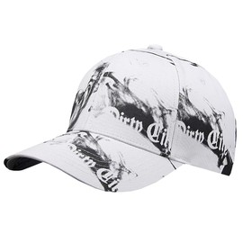 BUZZxSELECTION CAP072 Men's Fashion Cap Design Hat Black and White Stylish Cool Logo (02 White)