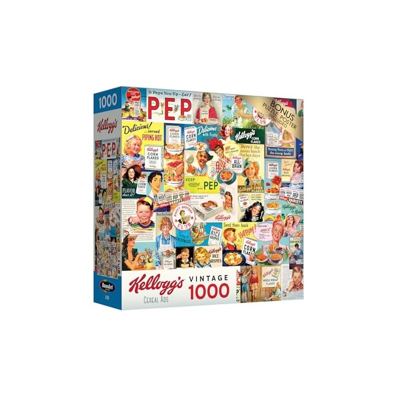 Lafayette Puzzle Factory RoseArt - Kelloggs - Rompecabezas de 1000