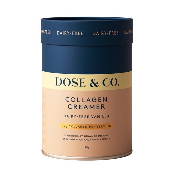 Dose & Co Collagen Creamer Dairy Free Vanilla 340g