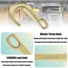 AODESTINY 2PCS 8" Heavy Duty J Hooks for Towing, Yellow